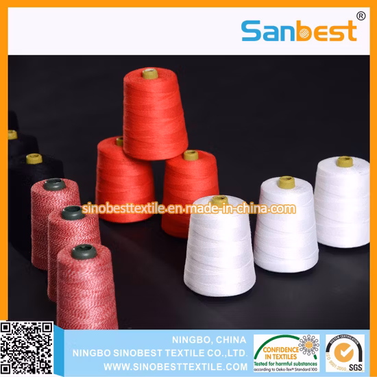 100% 紡績ポリエステル袋閉じ糸の種類